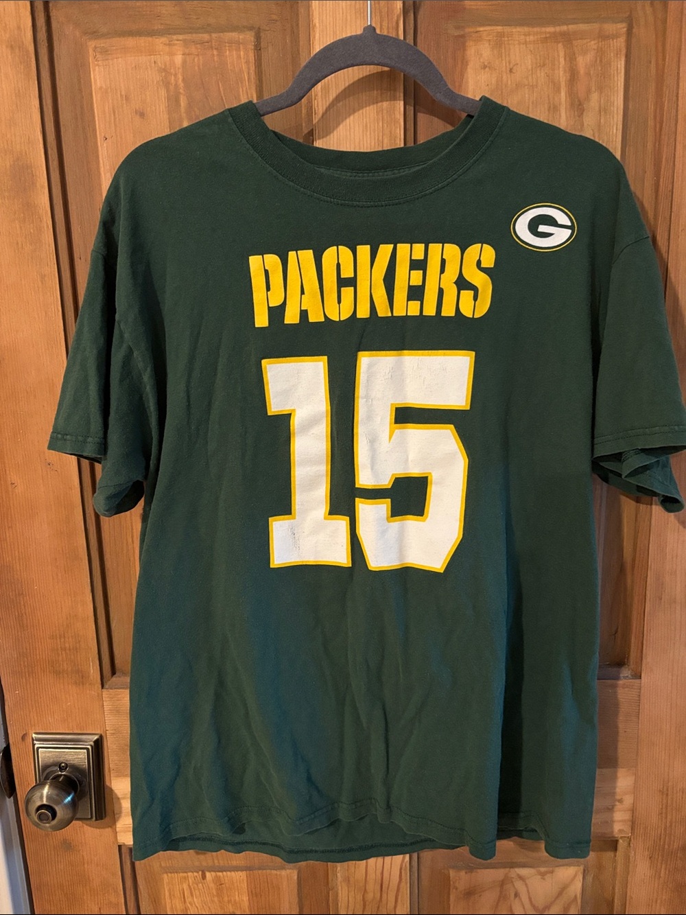 NFL Green Packers #15 Short Sleeve Tee Jersey